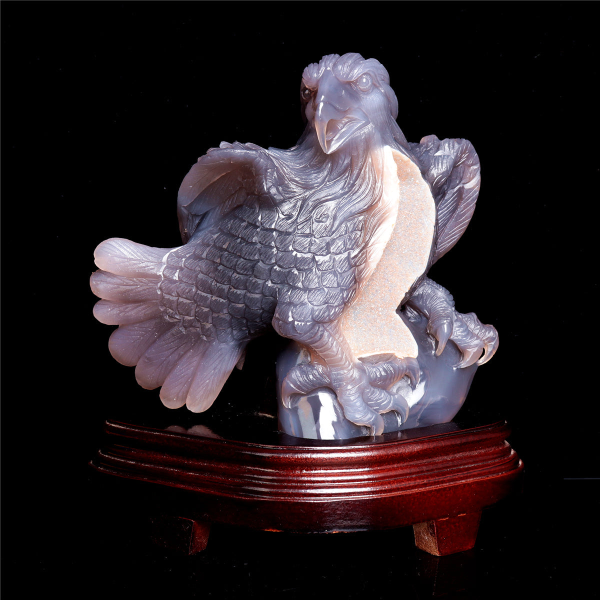 druzy agate eagle