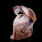 6" Druzy Agate Crystal Dragon Figurine Stone Animal Carvings