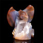 4.5" Druzy Agate Crystal Dragon Figurine Stone Animal Carvings