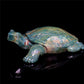 6" Ocean Jasper Crystal Turtle Figurine Stone Animal Carvings