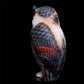 9" Amethyst Geode Crystal Owl Sculpture Stone Animal Carvings