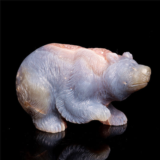 crystal bear figurine