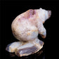 5.5" Amethyst Geode Crystal Bear Figurine Realistic Stone Animal Carvings