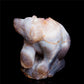 5.5" Amethyst Geode Crystal Bear Figurine Realistic Stone Animal Carvings