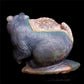 5" Druzy Agate Crystal Bear Figurine Realistic Stone Animal Carvings