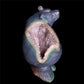 5" Druzy Agate Crystal Bear Figurine Realistic Stone Animal Carvings
