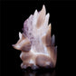 6.5" Amethyst Agate Crystal Nine Tail Fox Figurine Decor
