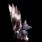6" Druzy Agate Crystal Nine Tail Fox Figurine Decor