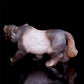 6" Druzy Agate Crystal Wolf Figurine Stone Animal Carvings