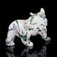 5.5" Moss Agate Crystal Wolf Figurine Stone Animal Carvings
