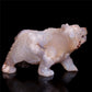 5" Flower Agate Crystal Bear Figurine Stone Animal Carvings