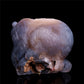 5.5" Druzy Agate Crystal Bear Figurine Stone Animal Carvings