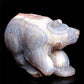 5.5" Druzy Agate Crystal Bear Figurine Stone Animal Carvings