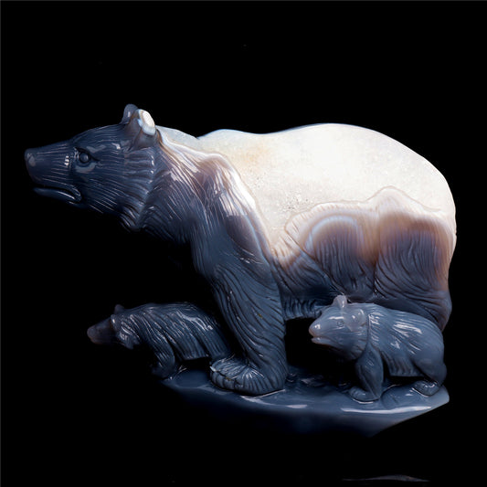 crystal bear figurine