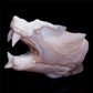 5" Druzy Agate Crystal Wolf Head Figurine Animal Carvings