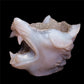 4.5" Druzy Agate Crystal Wolf Head Figurine Animal Carvings