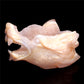 5.5" Druzy Agate Crystal Wolf Head Figurine Animal Carvings