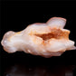 5.5" Flower Agate Crystal Wolf Head Figurine Animal Carvings