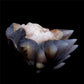 6" Druzy Agate Crystal Wolf Head Figurine Animal Carvings