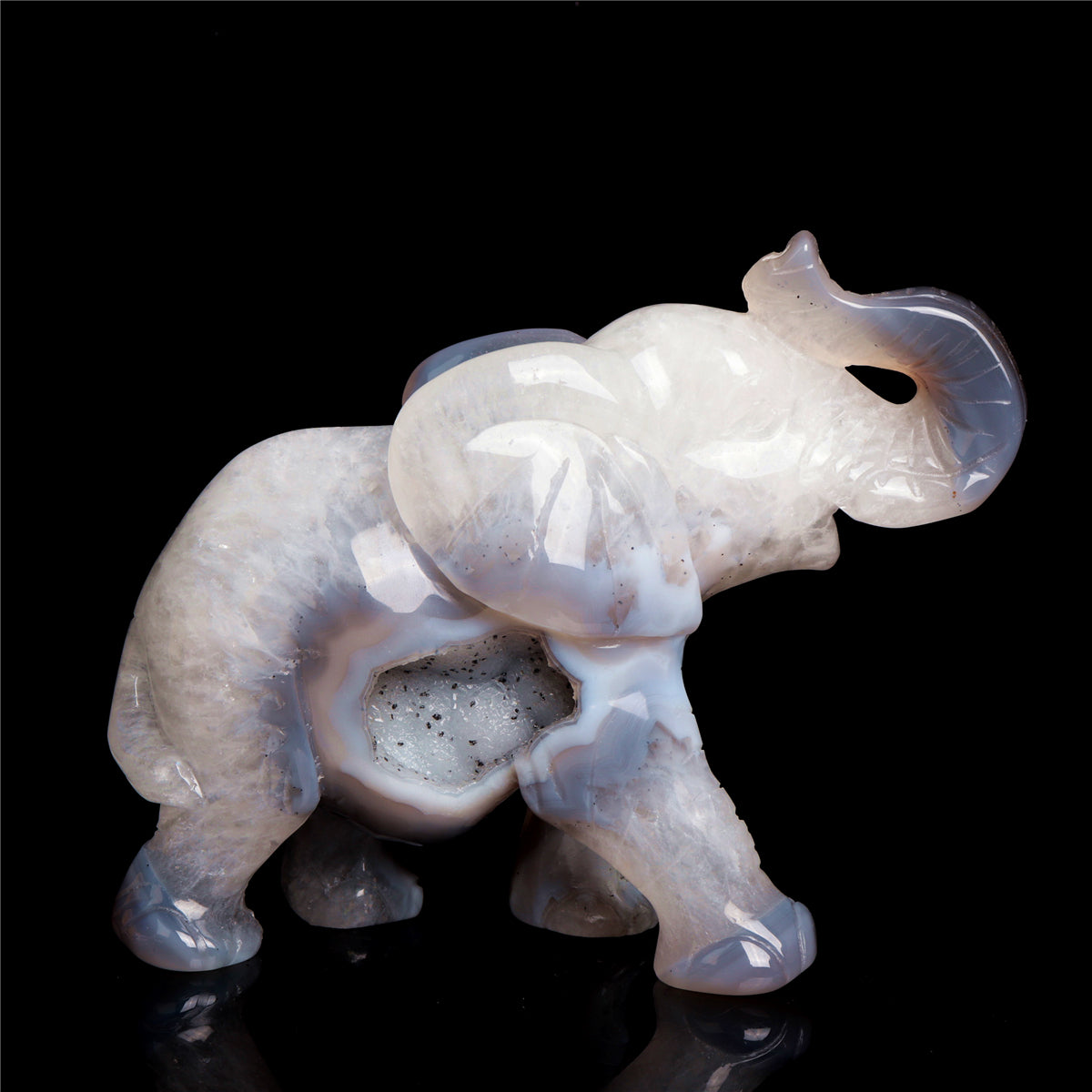 crystal elephant figurine