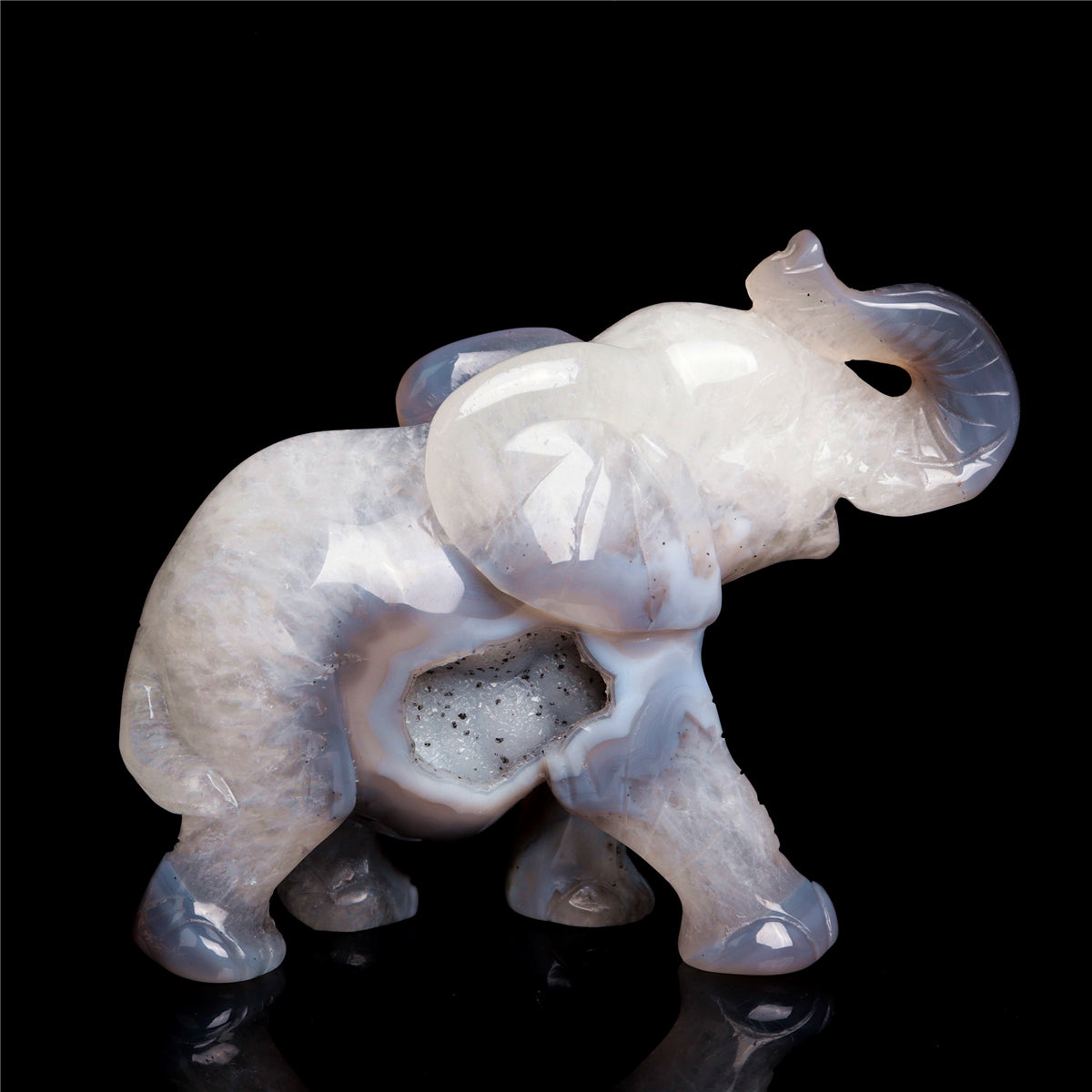 druzy agate elephant