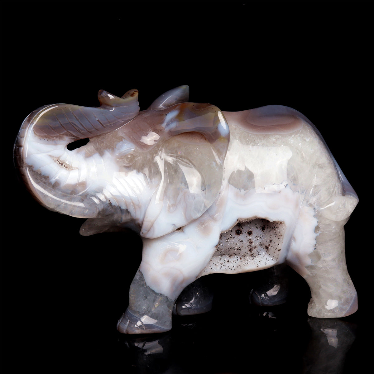crystal elephant figurine
