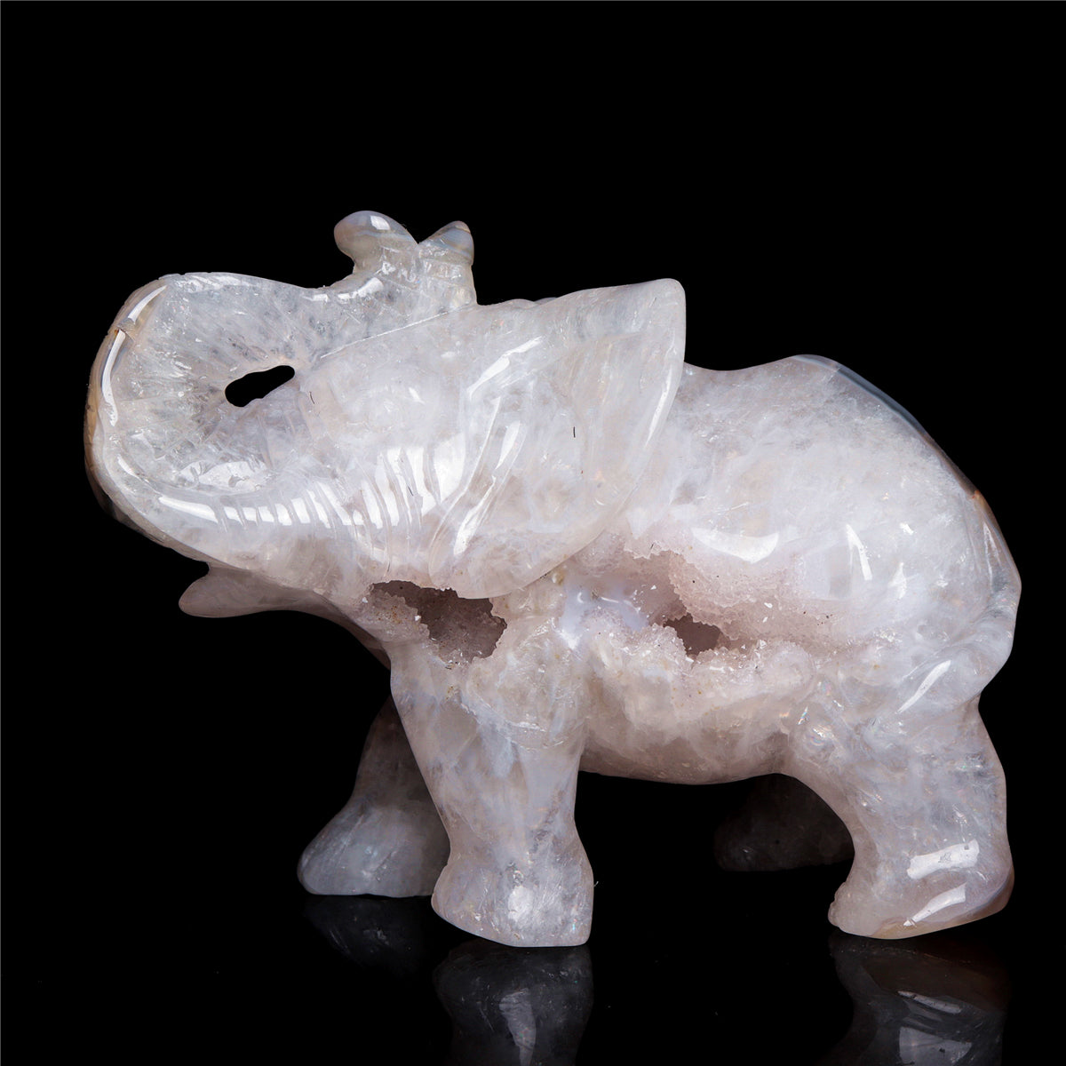 crystal elephant figurine