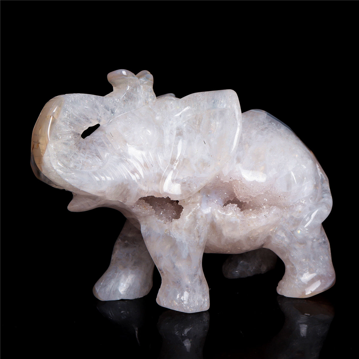 druzy agate elephant