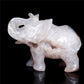 5.5" Druzy Agate Crystal Elephant Figurine Stone Animal Carvings