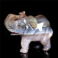 6" Druzy Agate Crystal Elephant Figurine Stone Animal Carvings