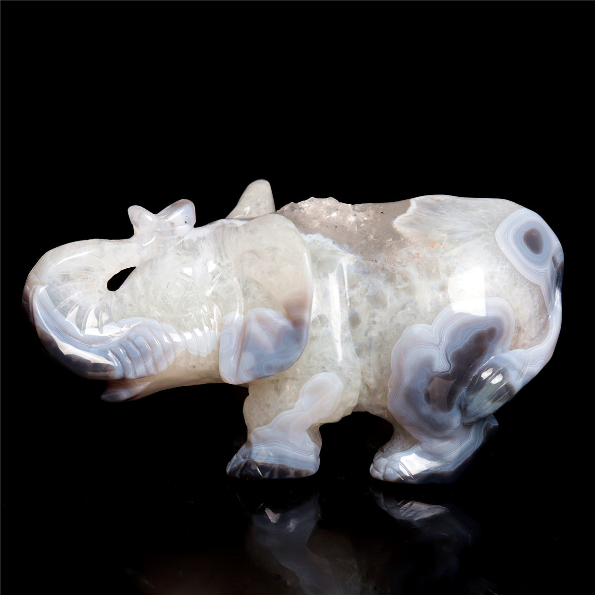 crystal elephant figurine