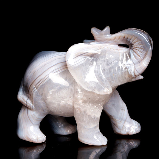 crystal elephant figurine