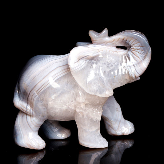 druzy agate elephant