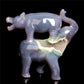 7" Druzy Agate Crystal Elephant Hippo Figurine