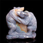 6" Druzy Agate Crystal Bear Figurine Decor Gift