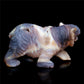 6" Druzy Agate Crystal Bear Figurine Decor Gift