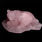 9.5" Rose Quartz Crystal Bear Figurine Decor Gift