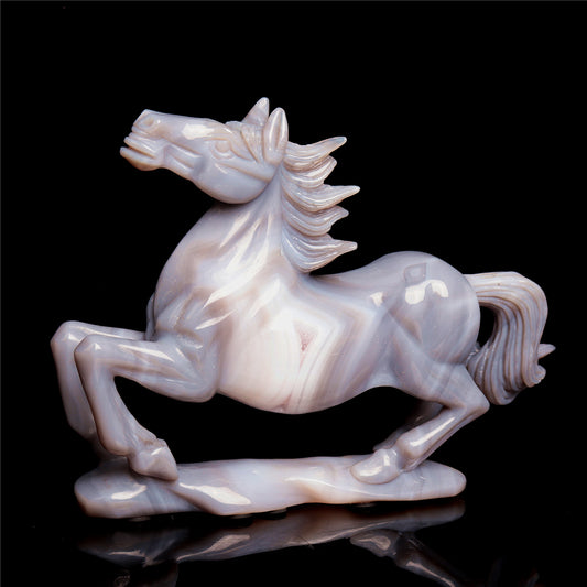 druzy agate horse