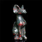 6" Blood Stone Crystal Sphynx Cat Figurine Decor