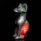6" Blood Stone Crystal Sphynx Cat Figurine Decor