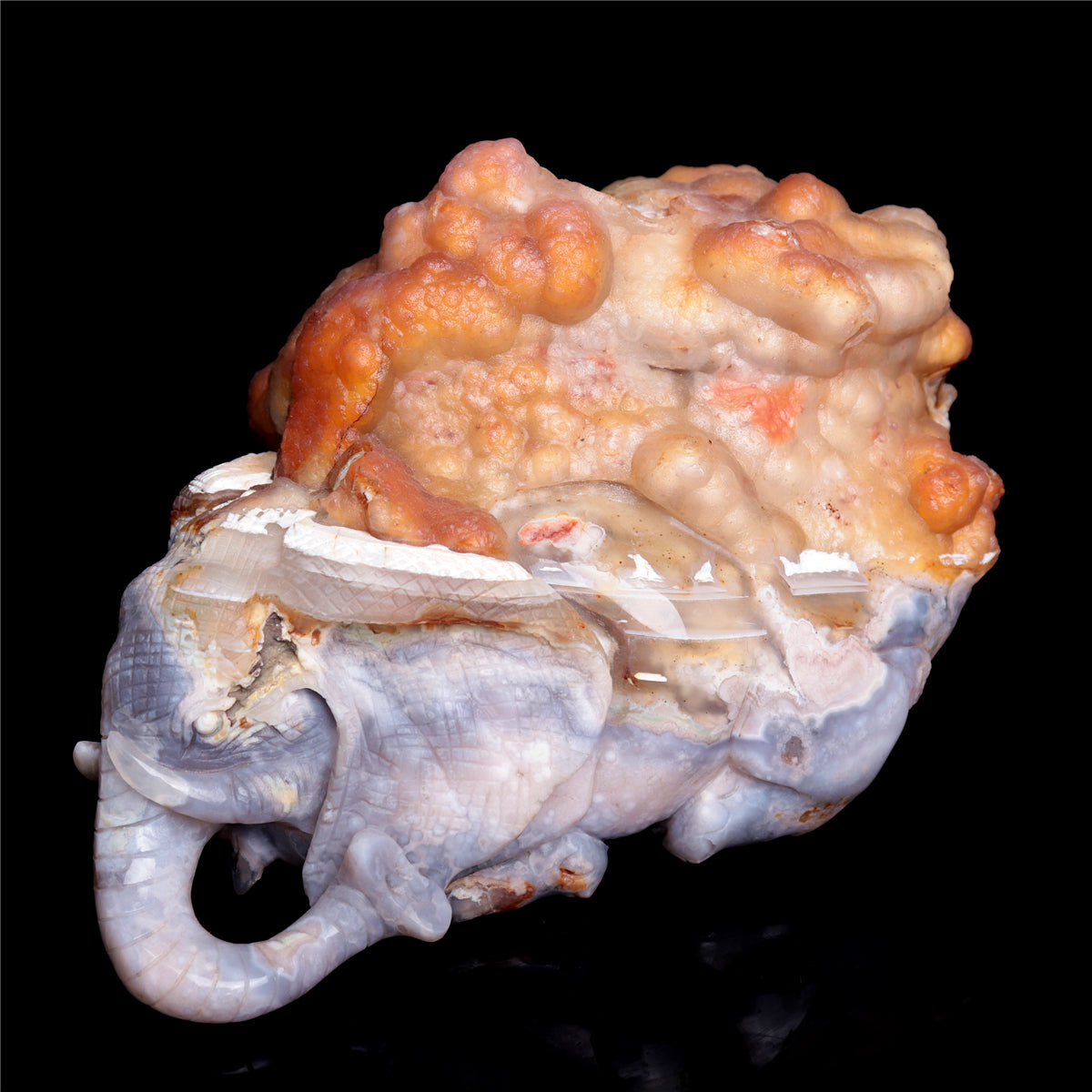 flower agate elephant