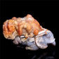 8" Flower Agate Crystal Elephant Mineral Lion Figurine Decor
