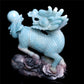 6.5" Trolleite Crystal Qilin Sculpture Realistic Decor