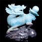 6.5" Trolleite Crystal Qilin Sculpture Realistic Decor
