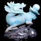 6.5" Trolleite Crystal Qilin Sculpture Realistic Decor
