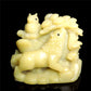 4.5" Handcarved Jade Crystal Wolf Figurine Quartz Animal Carvings