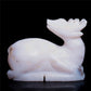 4" Agate Crystal Deer Figurine Quartz Animal Carvings