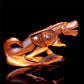 5" Tiger Eyes Stone Crystal Dinosaur Figurine Quartz Animal Carvings