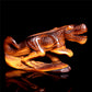 5" Tiger Eyes Stone Crystal Dinosaur Figurine Quartz Animal Carvings