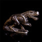 5" Gold Obsidian Crystal Dinosaur Figurine Quartz Animal Carvings